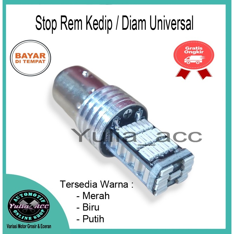 Lampu Stop Rem Kedip Diam 45 Mata LED Lampu Rem Dajjal Universal Motor Beat Scoopy Vixion Mio