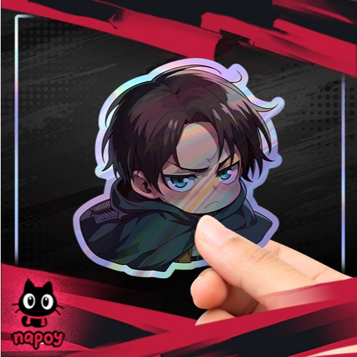 

Stiker Hologram Anime Attack On Titan Eren 2