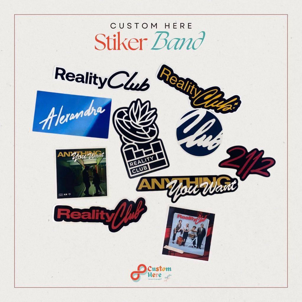 

[CUSTOMHERE] Stiker Band Reality Club stiker tumbler laptop helm hp 10PCS
