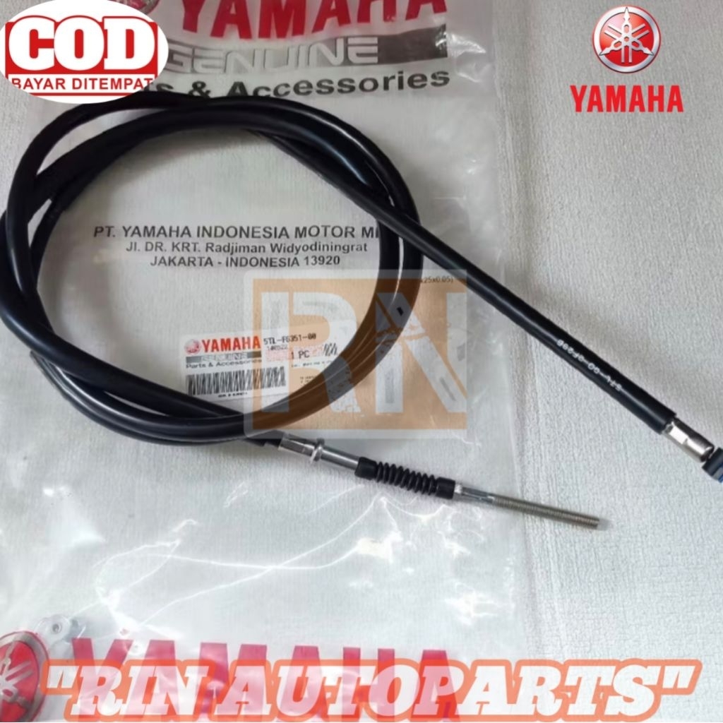 TALI KABEL REM BELAKANG MIO SPORTY SMILE SOUL KARBU ORIGINAL ORI YAMAHA 5TL-F6351