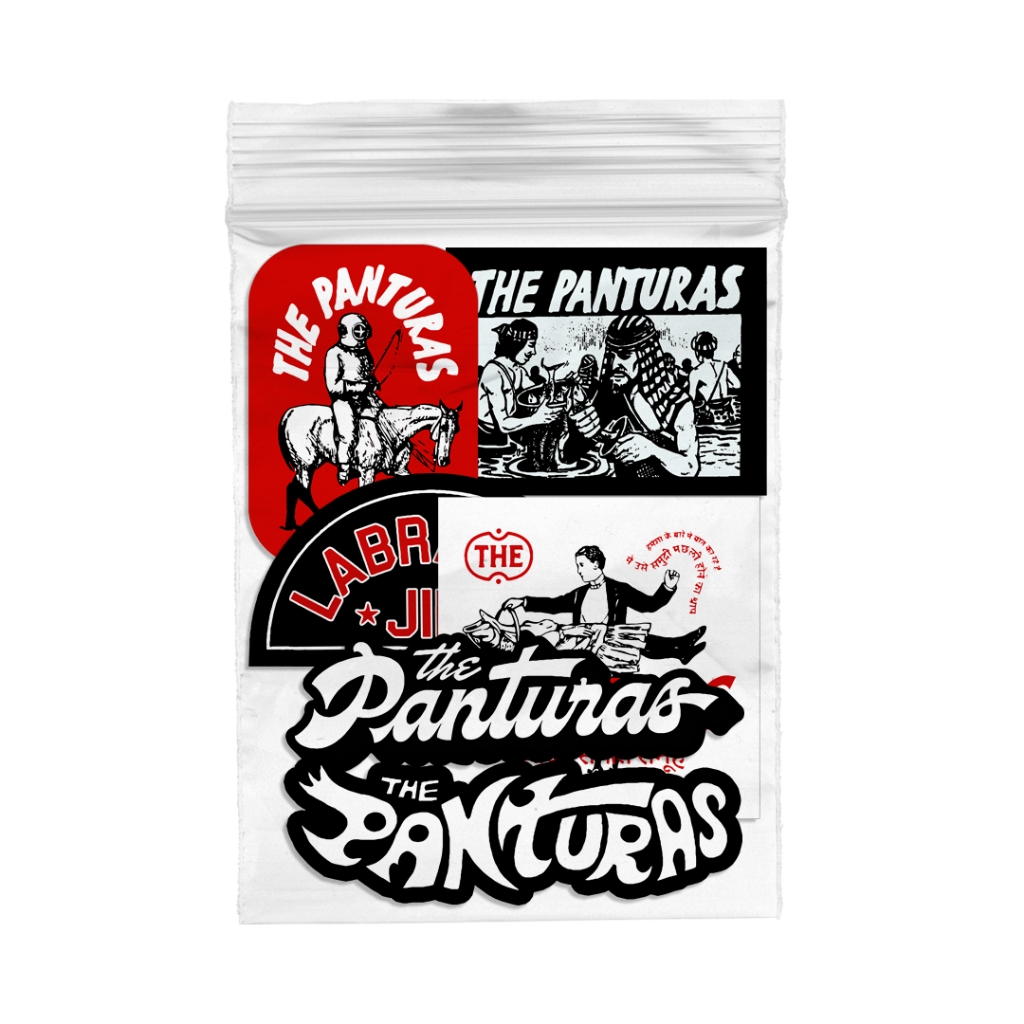 The Panturas - Sticker Pack Vol 2 | Stiker Band | Sticker Vinyl | Stiker Helm | Stiker Tumbler