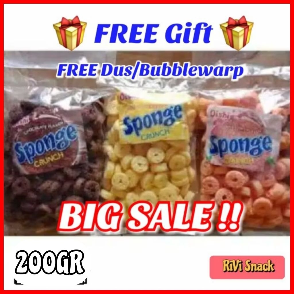 

OISHI SPONGE CRUNCH SNACK 200 GR