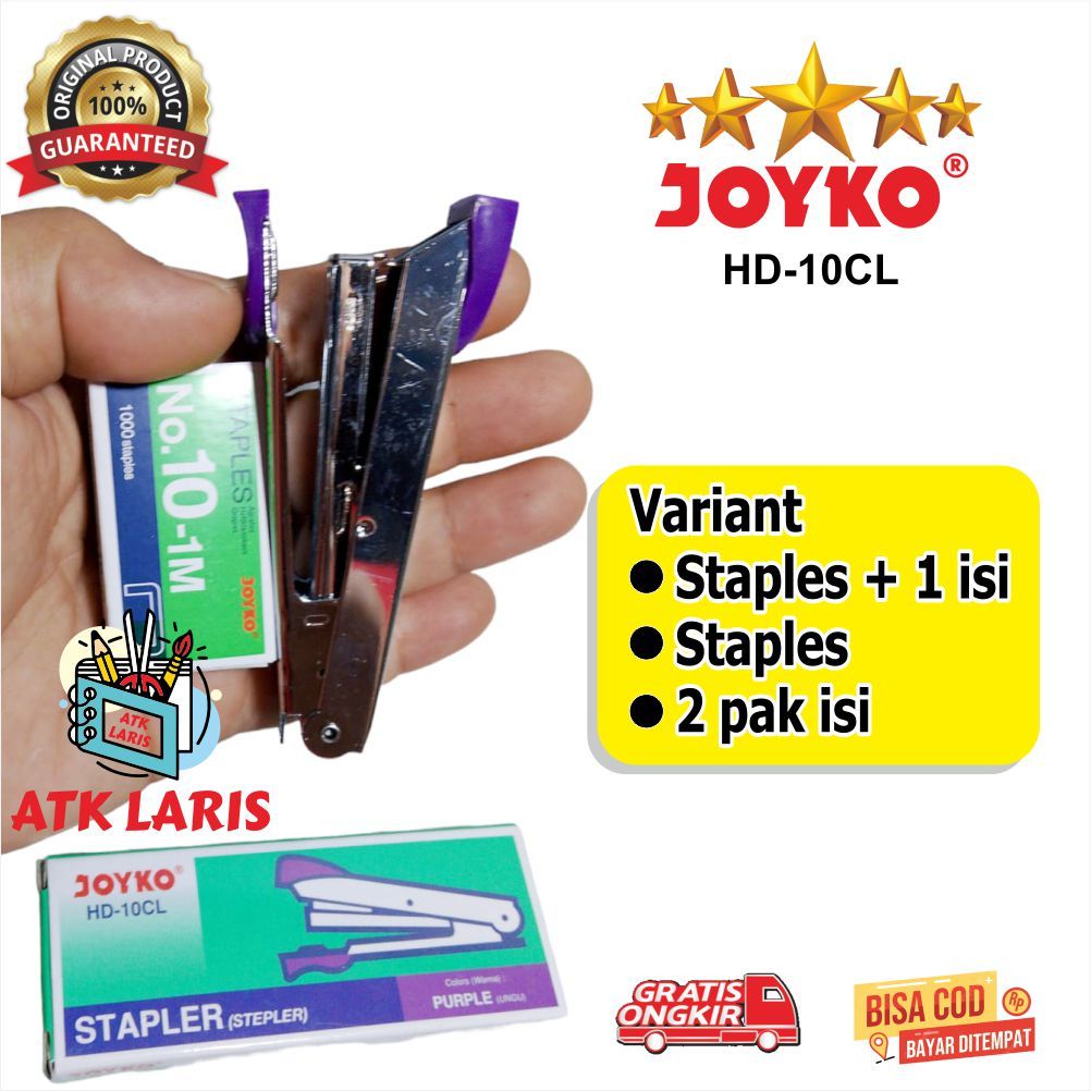 

HARGA STEPLER DAN ISI STEPLER PAKET HEMAT STAPLER JOYKO HD 10CL + ISI STAPLES, STAPEL + ISI STAPLES