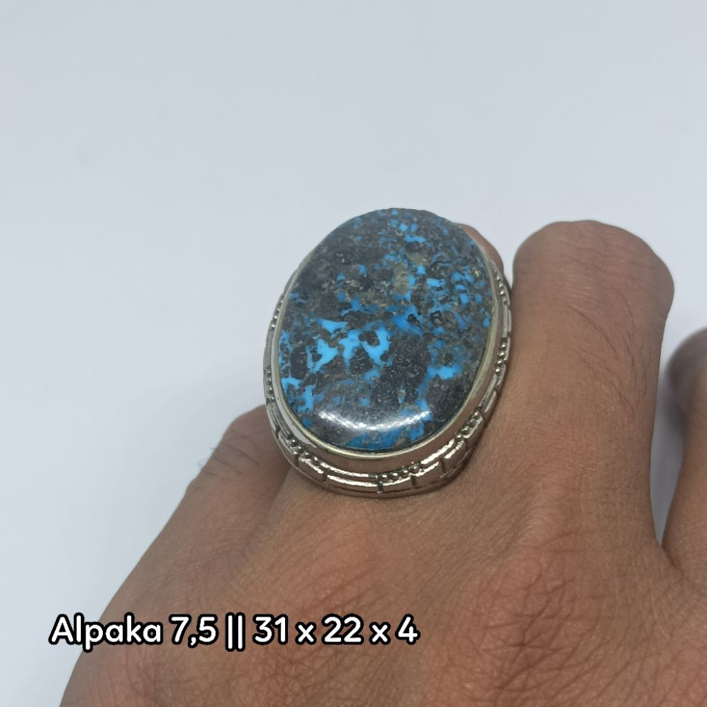 Akik Pirus Persia Royal Blue.