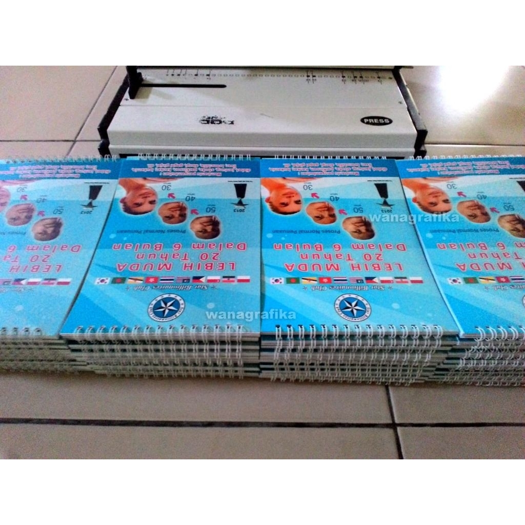 

cetak blocknote spiral atas DESAIN bebas