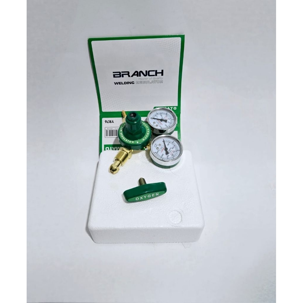 Regulator Gas Oxygen + Meter Gas Oksigen 02 Tabung Oksigen BRANCH YAMATO