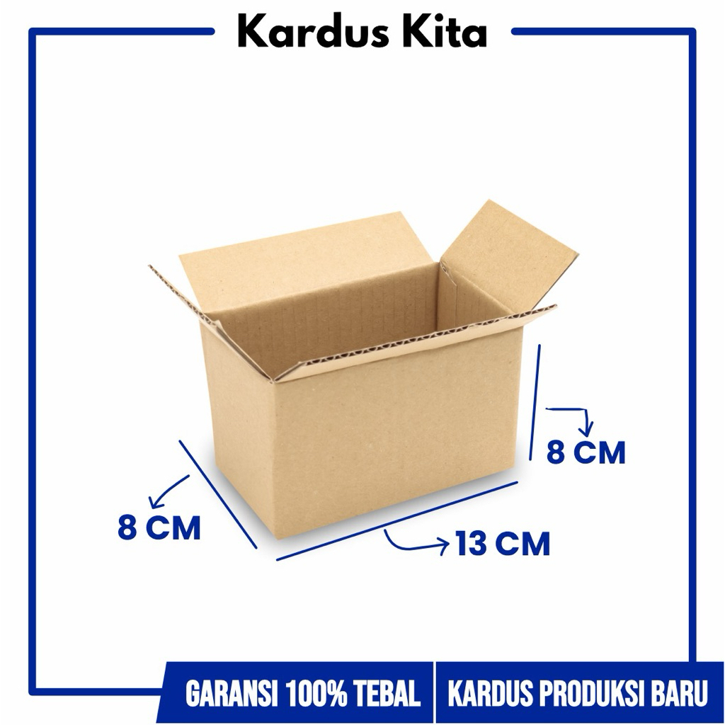

KARDUS BOX PACKING UKURAN 13 x 8 x 8cm TEBAL BERKUALITAS TERMURAH TERBAIK
