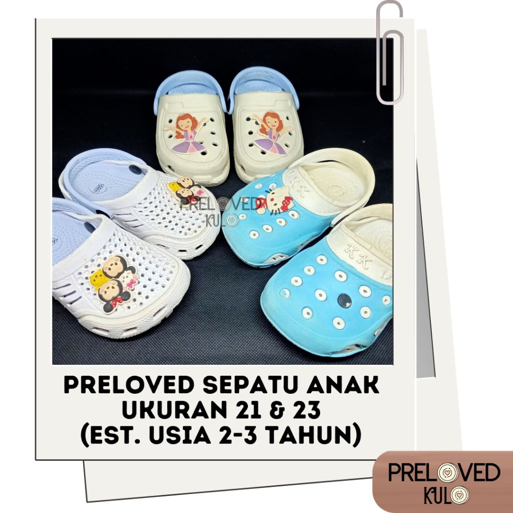ESFAHAN LOOK PRELOVED — SANDAL ANAK KARET BAIM JIBBITZ KARAKTER