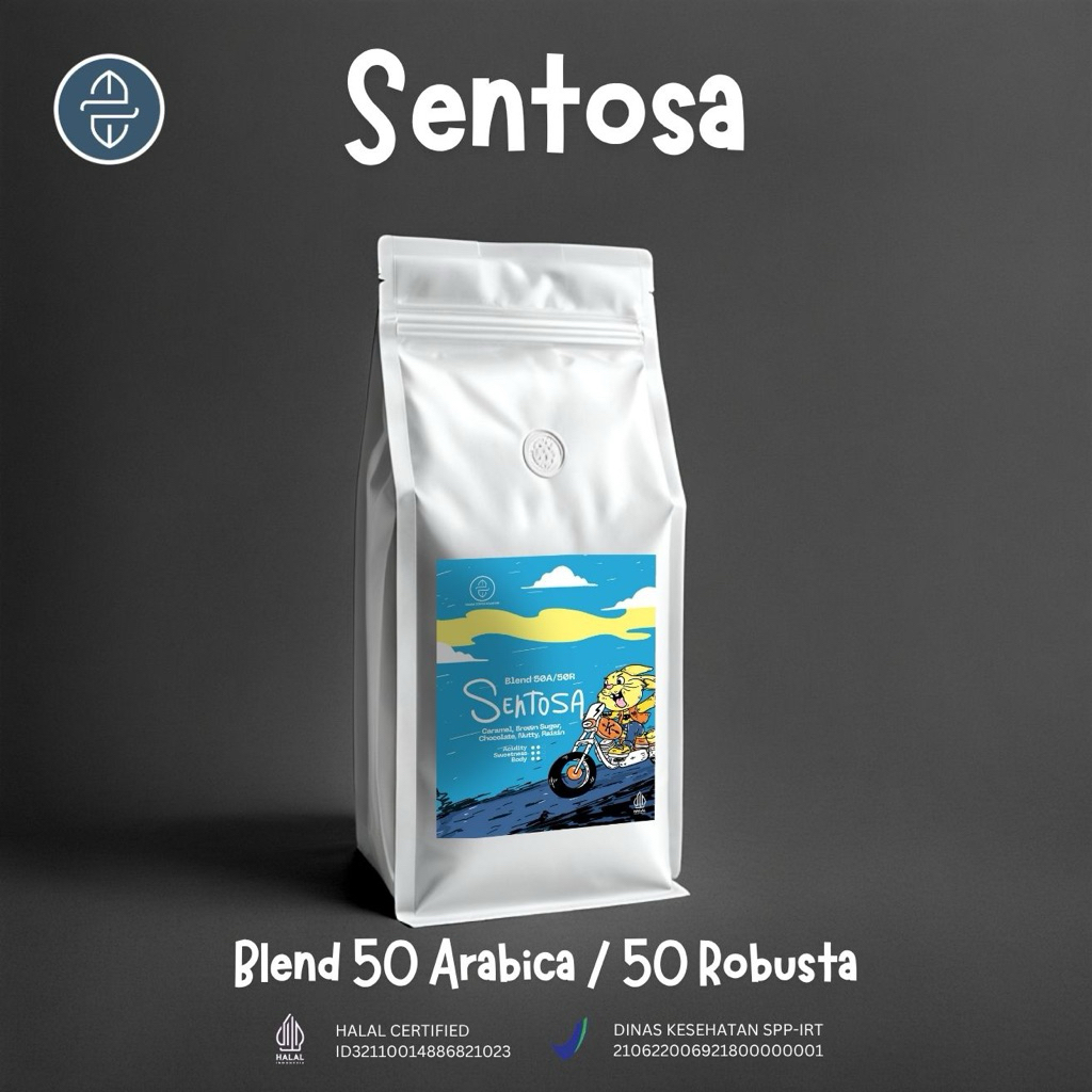 

Biji Kopi Espresso Kaman Blend 50% Arabica : 50% Robusta Sentosa - 1kg