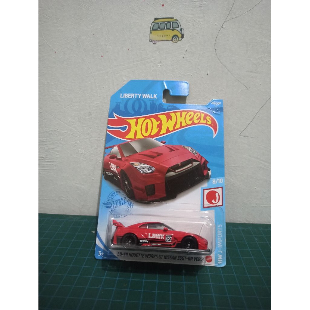 HOTWHEELS LB SILHOUETTE WORKS NISSAN 35GT LBWK MERAH