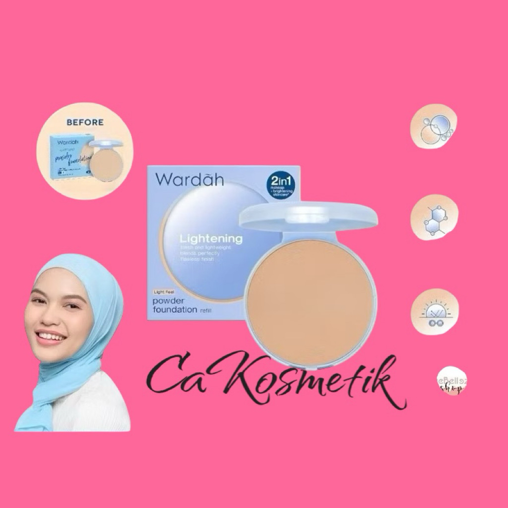 Bedak padat Wardah refil