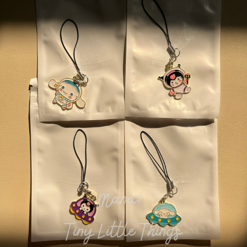 Strap Handphone Strap Powerbank / Gantungan Kunci 2D Enamel Sanrio|| Gantungan Kunci Dan Strap Handp