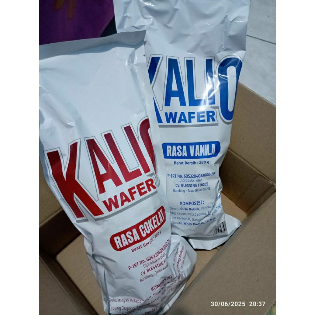 

Kalio wafer stik rasa cokelat, vanila 280gram viral