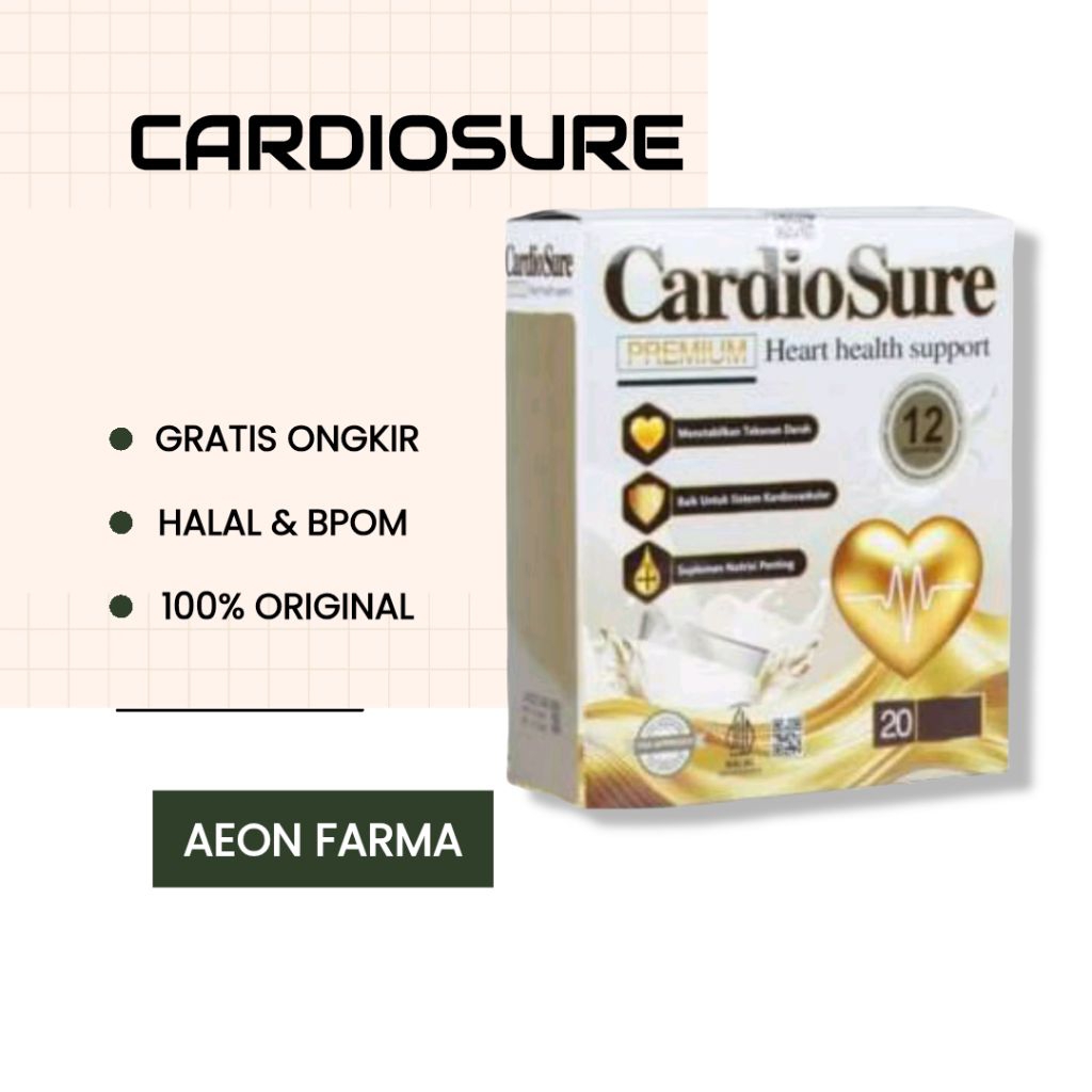 

Cardiosure Mlik Susu Obat Hipertensi Jantung Struk Kolesterol Asam Urat