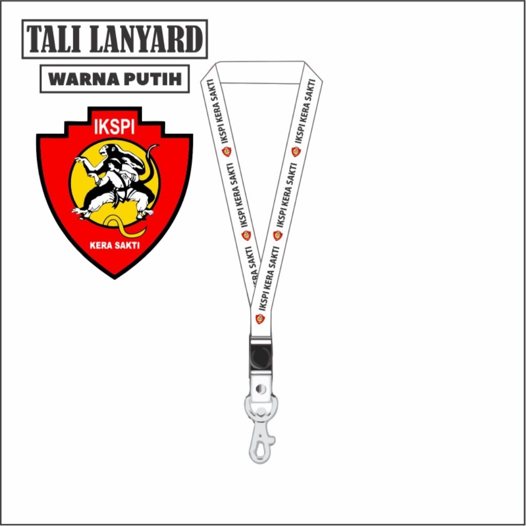 

LANYARD IKSPI KERA SAKTI tali lanyard silat GANTUNGAN LEHER ID CARD/GANTUNGAN HP BISA COD