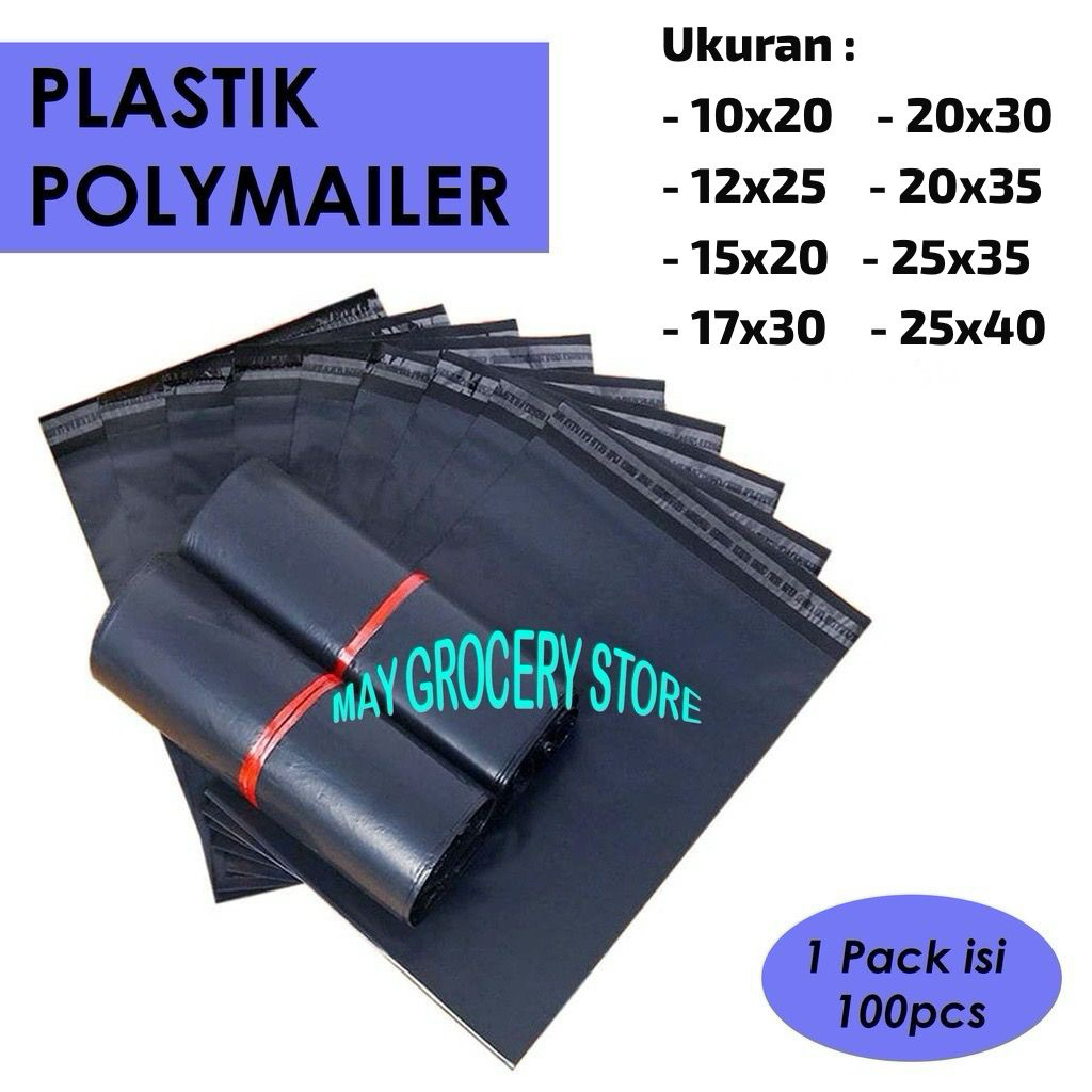 

Plastik Packingan Tempel / Packingan Online / Packingan Baju / Packingan Express / Plastik Polymailer Warna Hitam