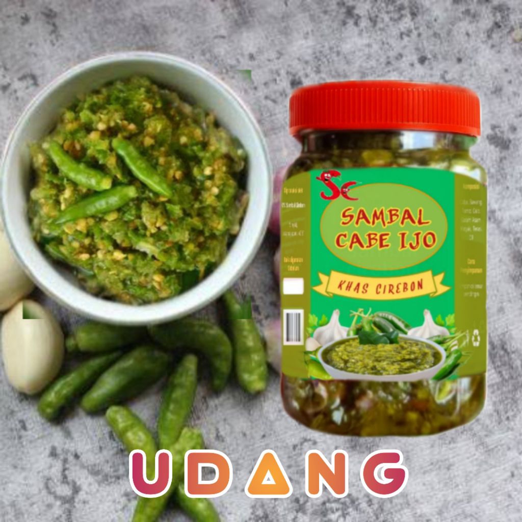 

SAMBAL UDANG CABE HIJAU pedas dower jeh..