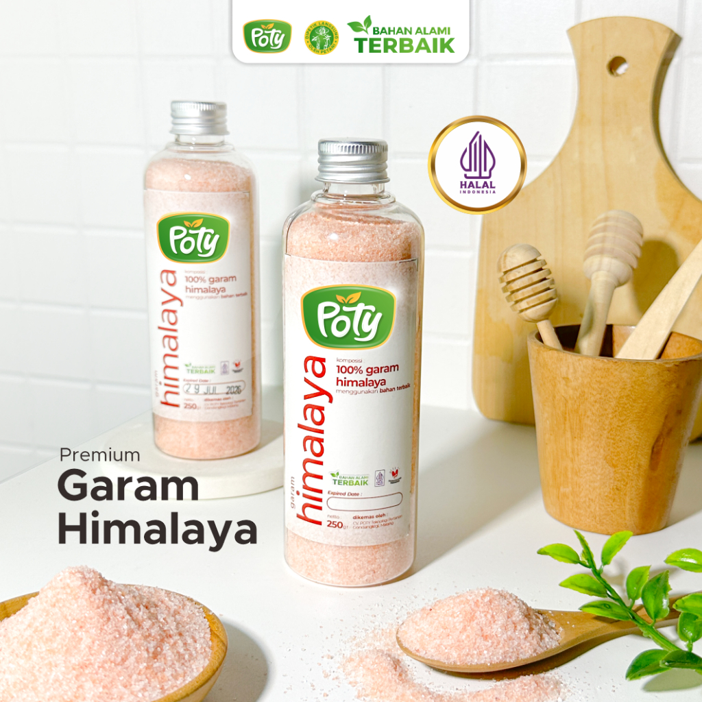 

Organik Garam Himalaya Pink Himalayan Salt Original Premium Poty