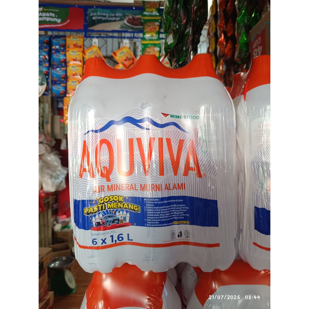 

Air Mineral Aquviva 1600 ml isi 6 Botol
