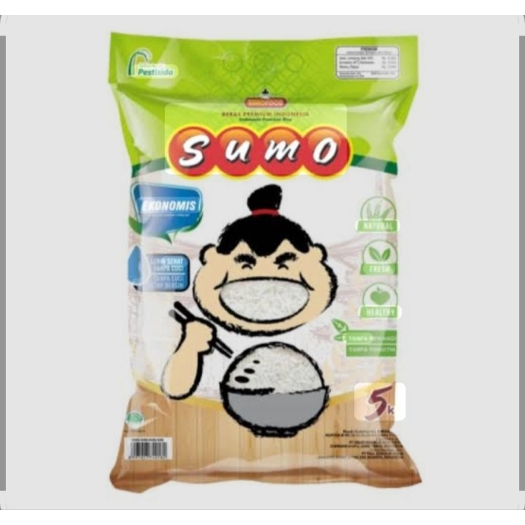 

Sumo Beras Hijau 5 kg. Pulen Wangi dan Bersih