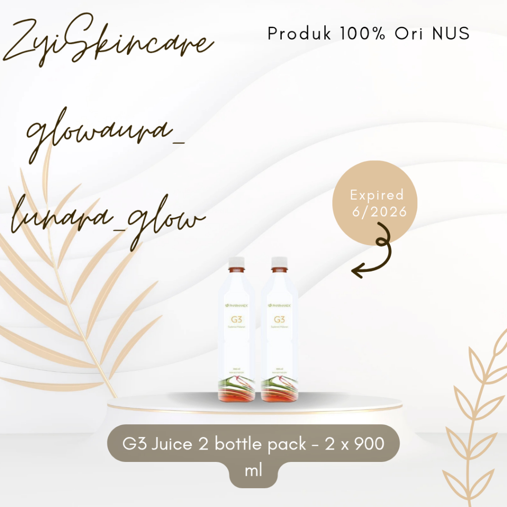 

Glowaura G Tri Jus 2 botol pack (2x900ml) PROMO NUS