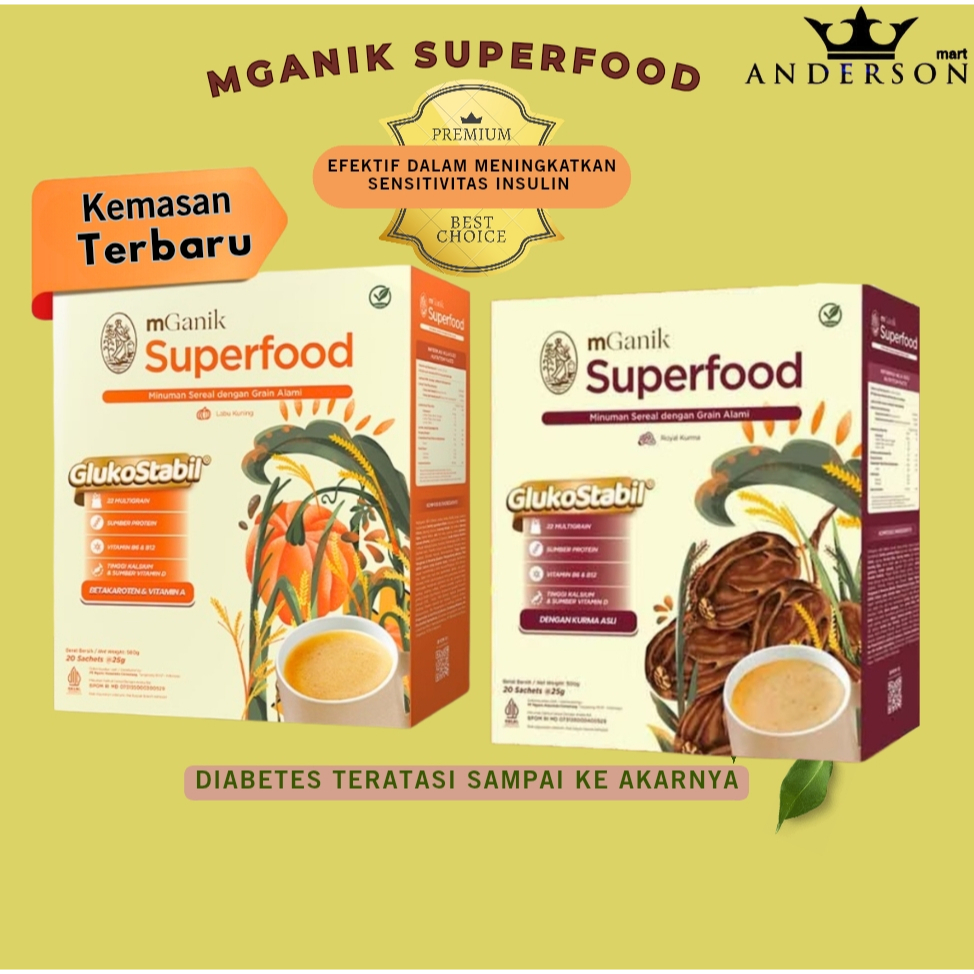 

Mganik Superfood original 1 box isi 20 sachet