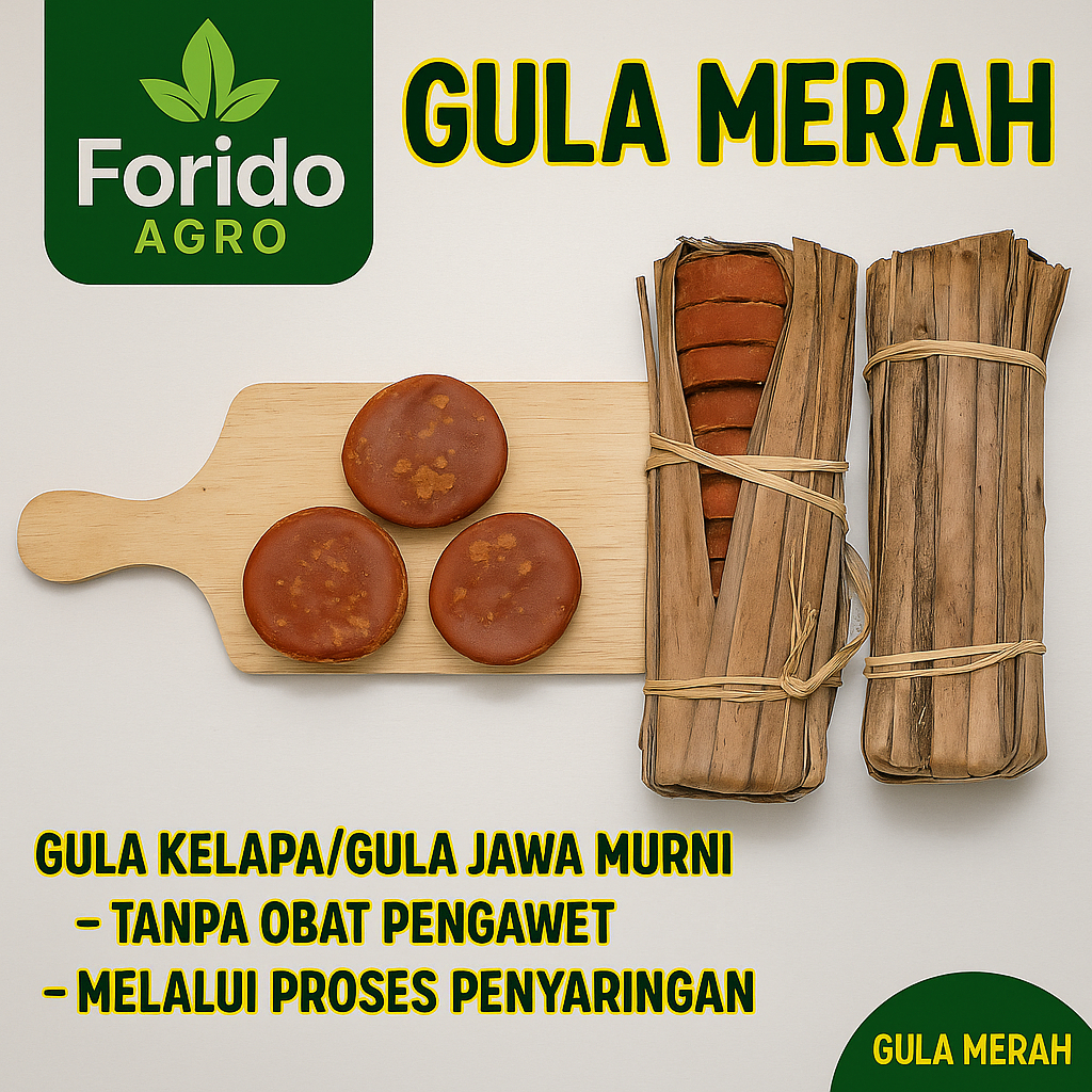 

Gula Merah Forido 100 % Alami Gula Jawa Segar 5 Kg Murah Gula Kelapa Murni