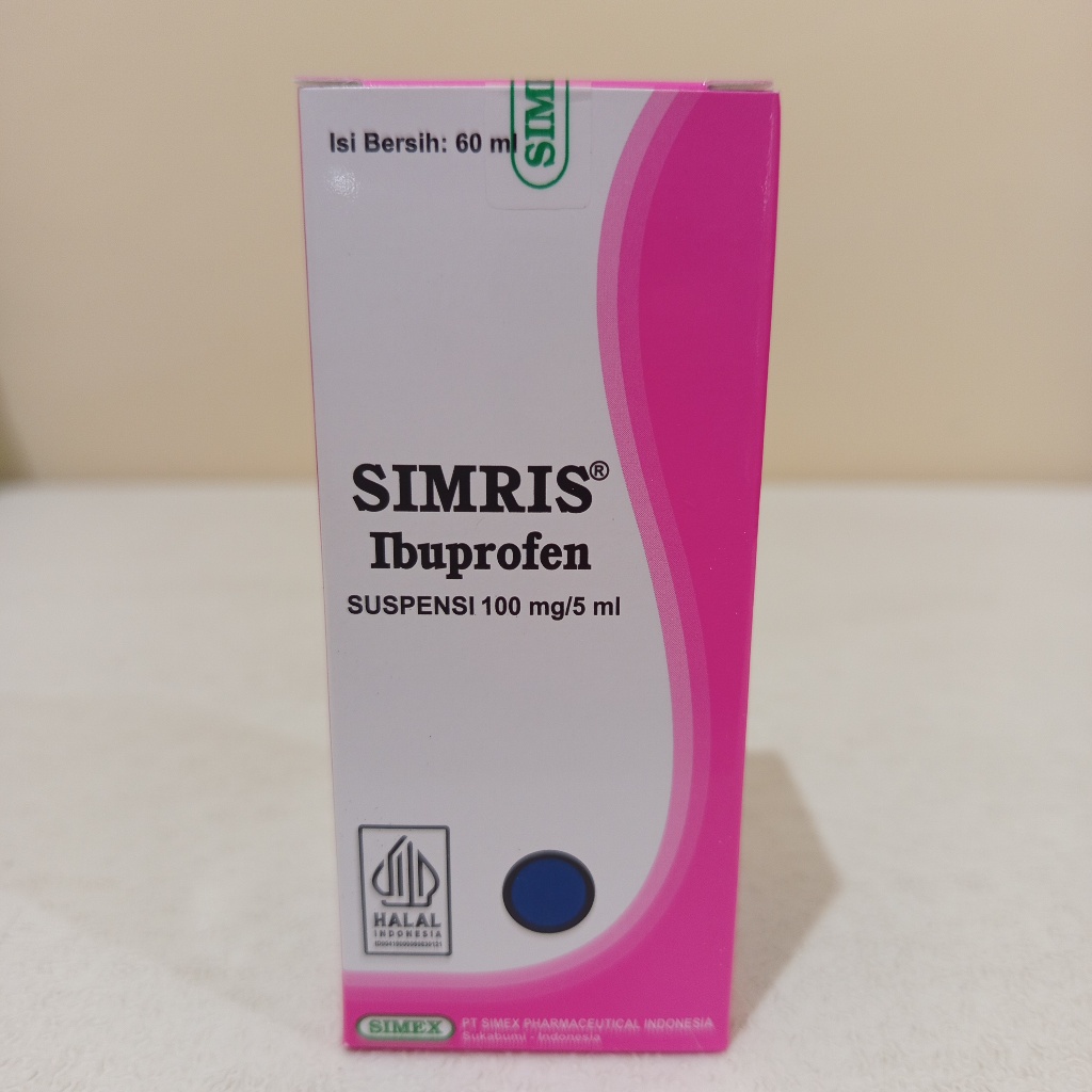 SIMRIS SIRUP 60 mL / Meredakan Demam Anak / Ibuprofen Sirup