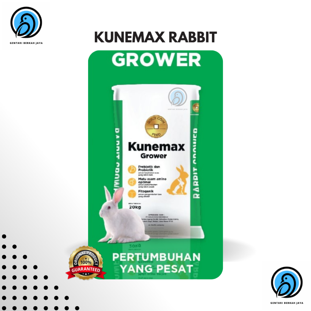 [KARUNG] PAKAN KELINCI KUNEMAX GROWER 20 KG