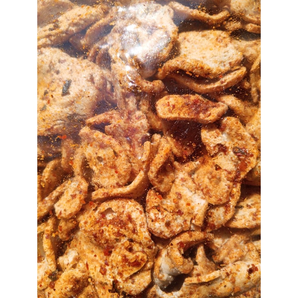 

basreng bulat/coin pedas extra daun jeruk/500gm