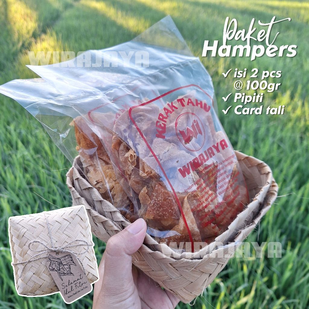 

Paket Hampers Besek Kerak Tahu Kacang Kedelai PREMIUM