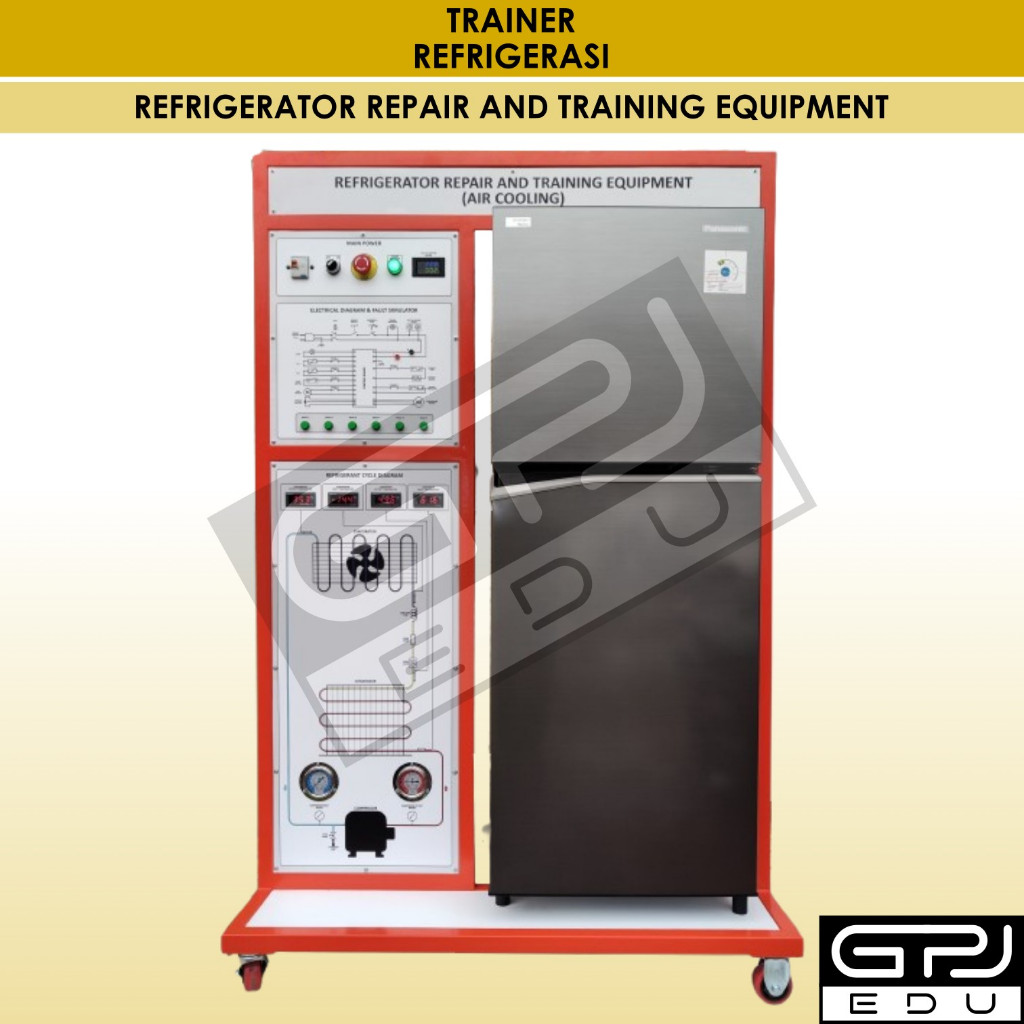 TRAINER SISTEM PENDINGIN / REFRIGERATOR REPAIR AND TRAINING EQUIPMENT / AIR COOLING TRAINER KULKAS