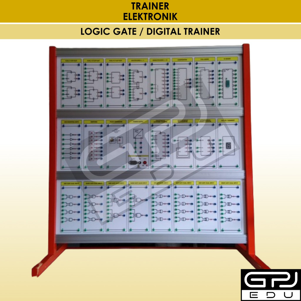 DIGITAL TRAINER / LOGIC GATE TRAINER (STAND) TRAINER GERBANG LOGIKA
