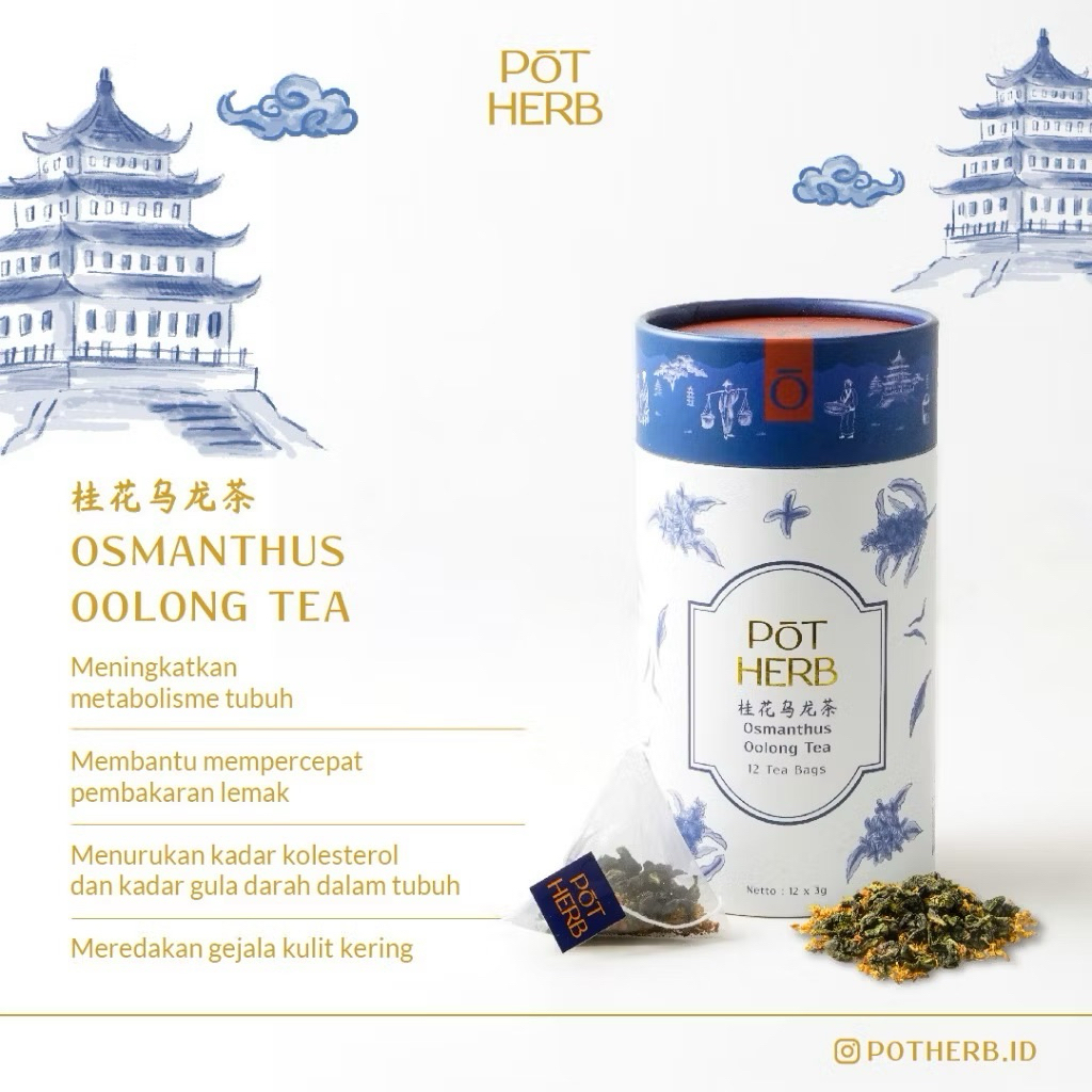 

[POTHERB] OSMANTHUS OOLONG TEA - [isi 12 x 3gr] [T02-OO]
