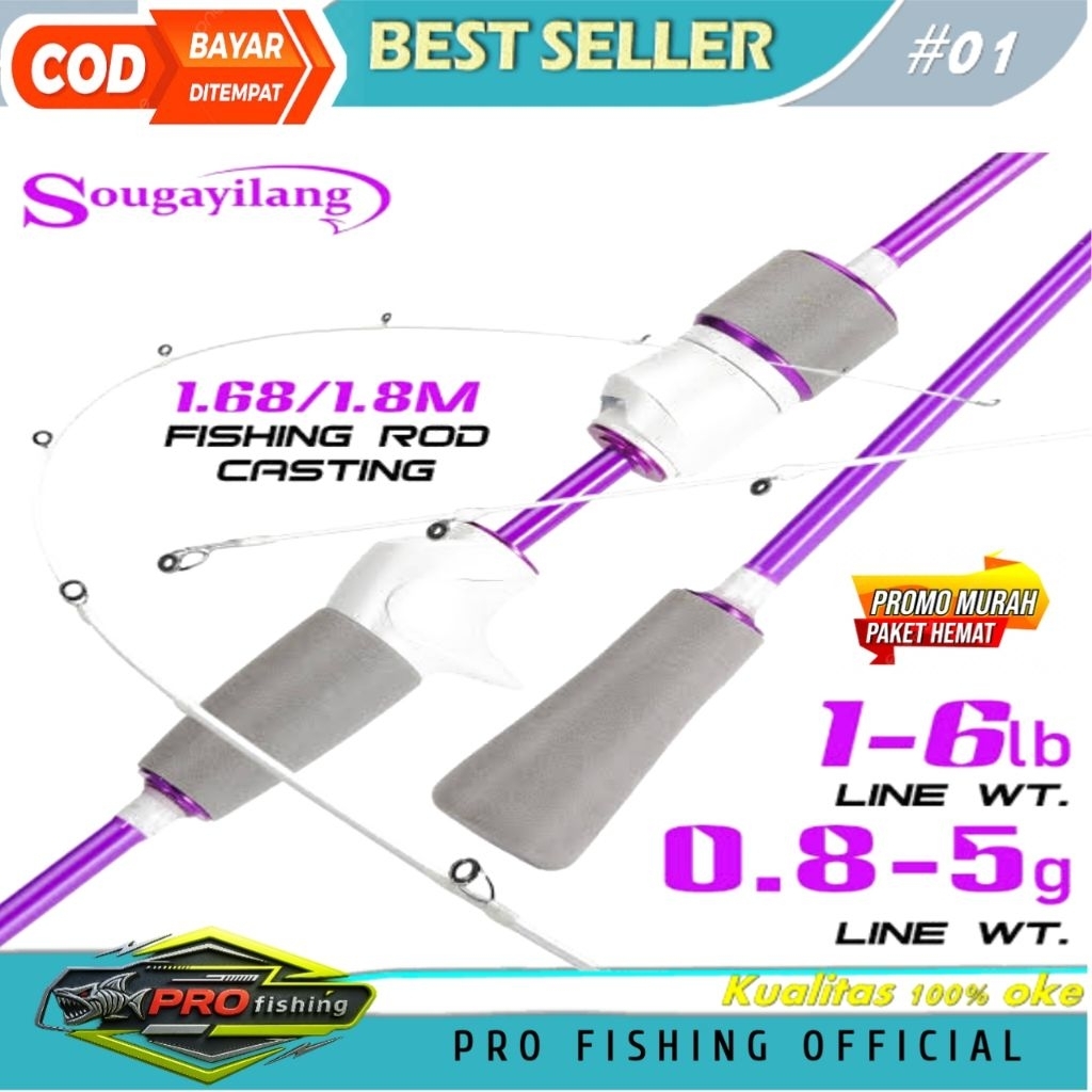 Joran sougayilang ul 180-210 cm carbon solid padet