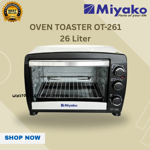 Oven Toaster Miyako OT261 26L/OT-261/OT 261/Oven Miyako/Miyako Oven/Oven Toaster/Oven Murah Miyako