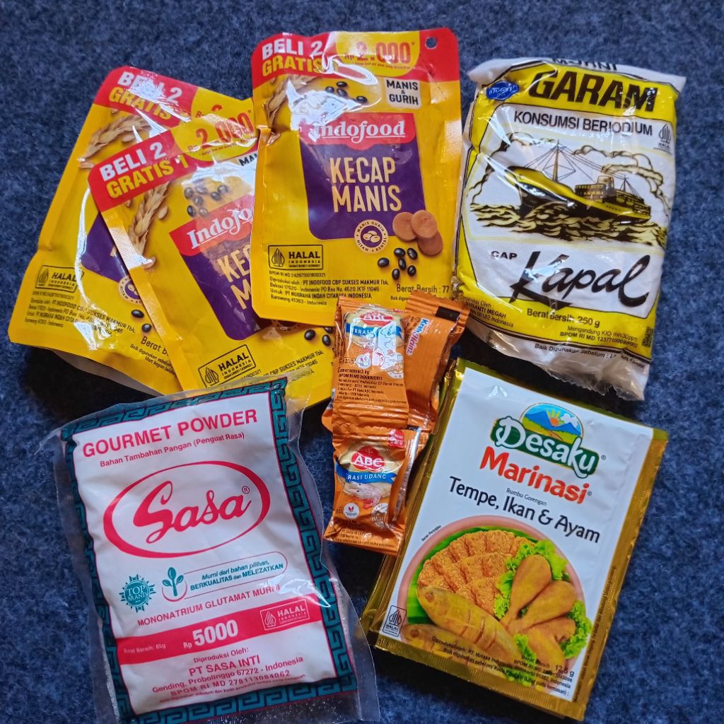 

[Paket Hemat] Sembako Kecap Garam Micin Terasi Saos Indofood Tepung Serbaguna Sasa