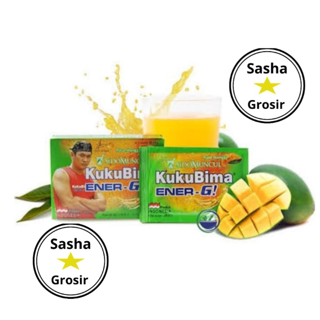 

Kuku Bima ENER - G! Rasa Mangga ( 1box isi 6 sachet)