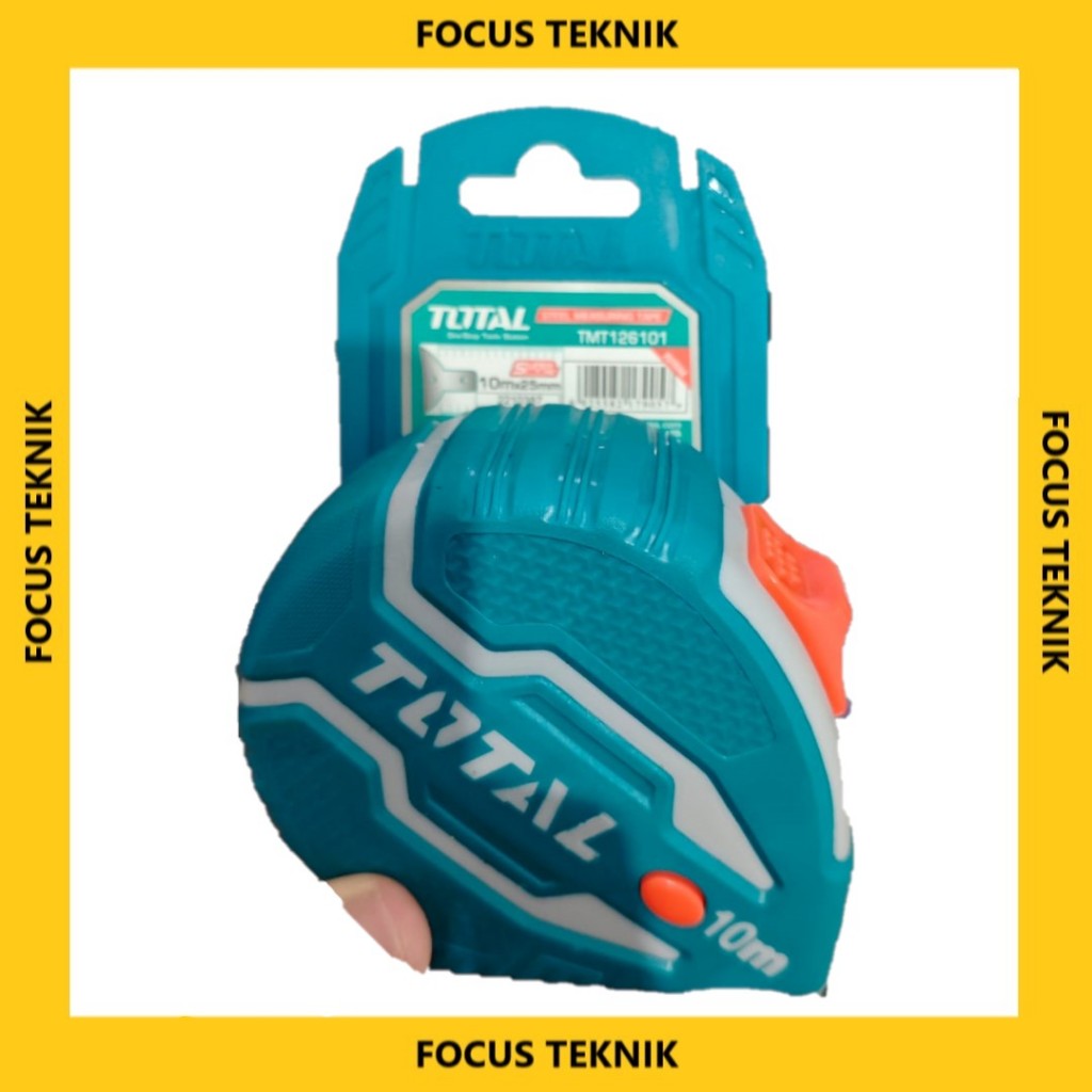 TOTAL Meteran / Measuring Tape 10 Meter – Meteran Baja Tahan Lama & Presisi