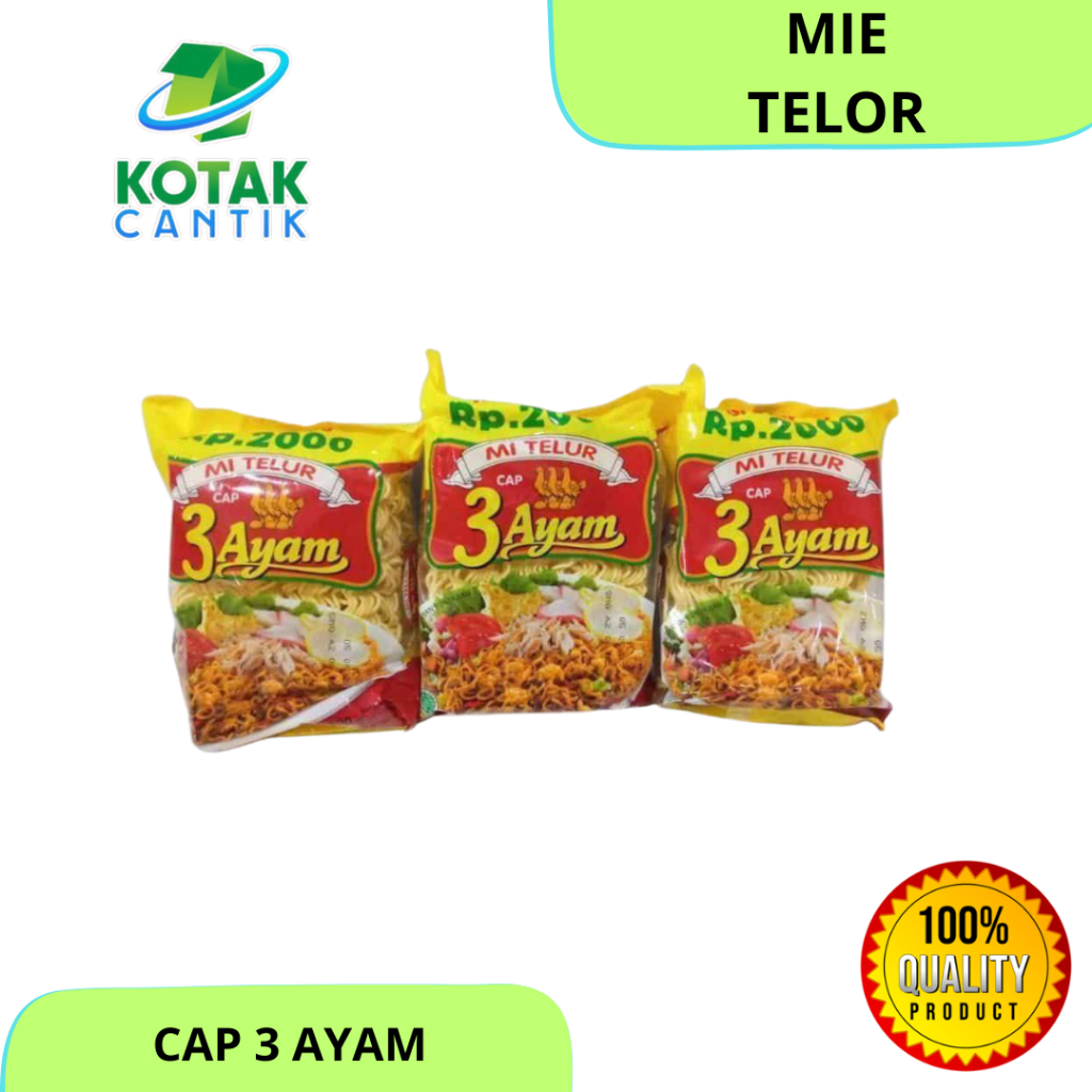 

10pack MIE TELOR CAP 3 AYAM 110gr