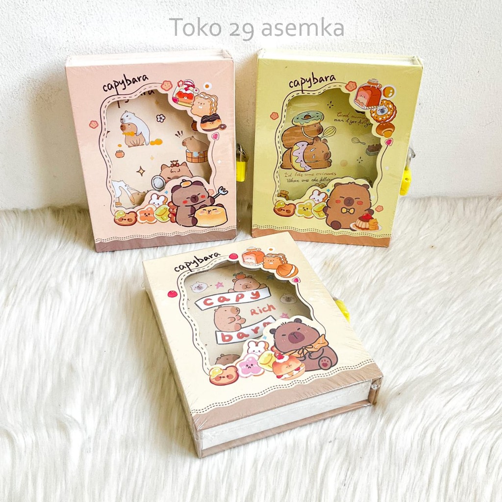 

BUKU DIARY GEMBOK CAPYBARA BK-1983 NOTEBOOK PADLOCK BUKU LUCU SOUVERNIR TERMURAH BAGUS LUCU IMUT
