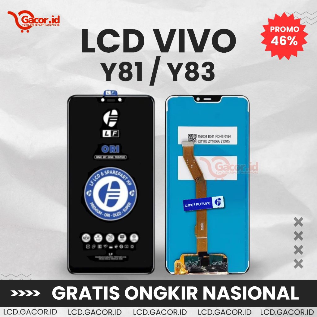 GACOR.ID - Lcd Vivo Y81 / Y83 Original Fullset Touchscreen Life Future / Lcd Hp Handphone Berkualita