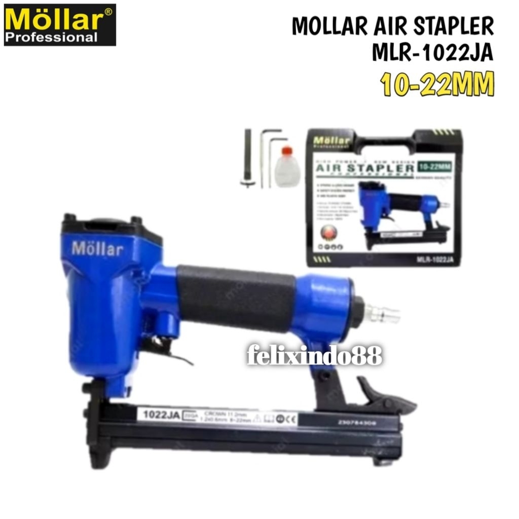 

Mesin Staples Tembak Mollar - Air Stapler 10-22mm - Pneumatic Staple Gun - Hector Blow MLR-1022JA