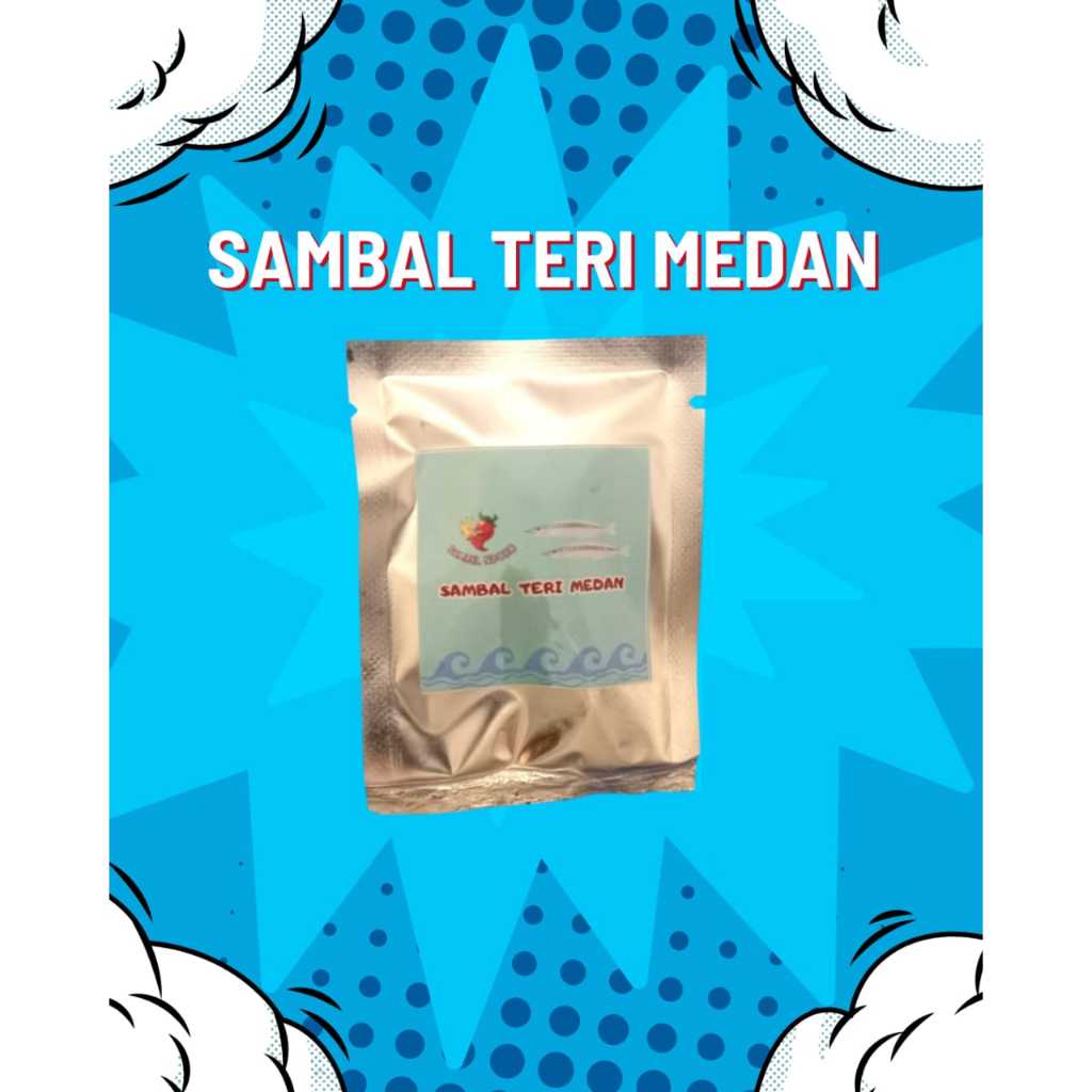 

Sambel Sachet Ndoro - Sambal Teri Medan Kemasan 50gr