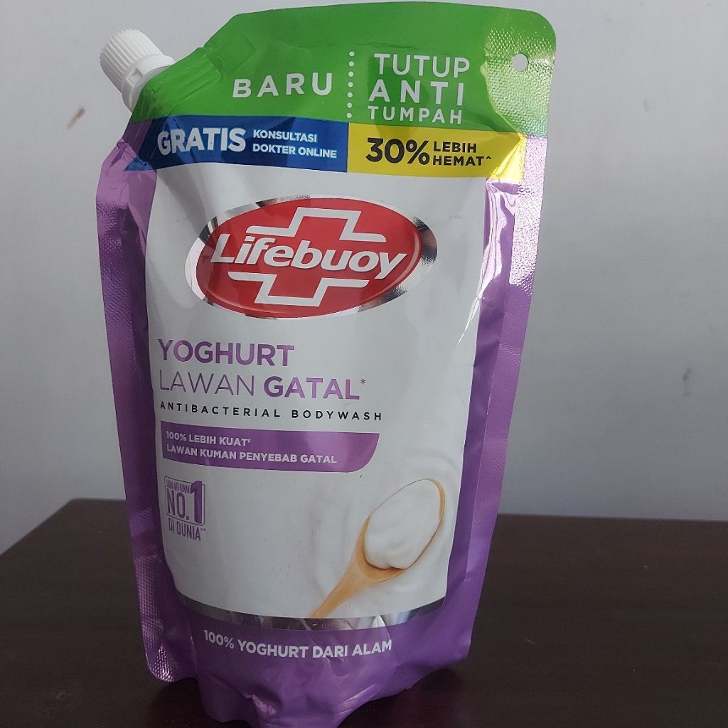 Sabun Mandi Cair Lifebuoy Yogurt Antibacterial Bodywash Refill 400ml