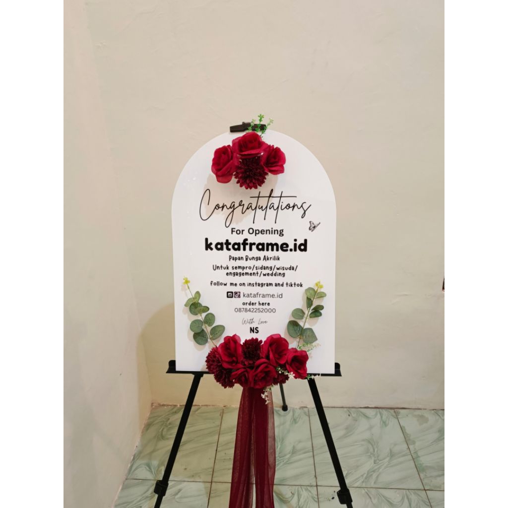 

Stiker Tulisan Papan Akrilik Custom