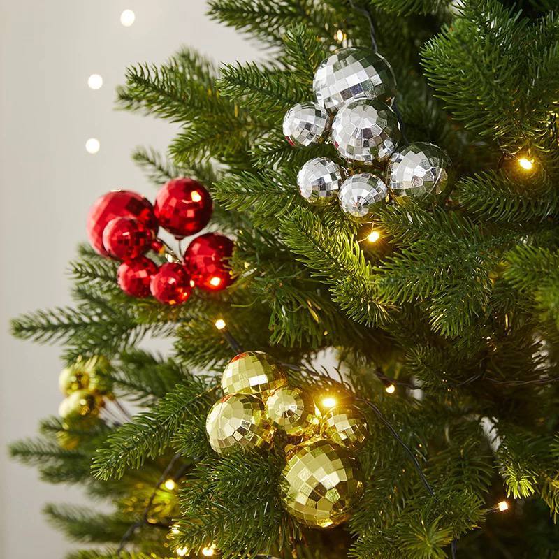 

Cake Topper Bola Dancing Disco Shinning Natal/ Bola Gantung Pohon natal / Bola Pohon Merry Christmas