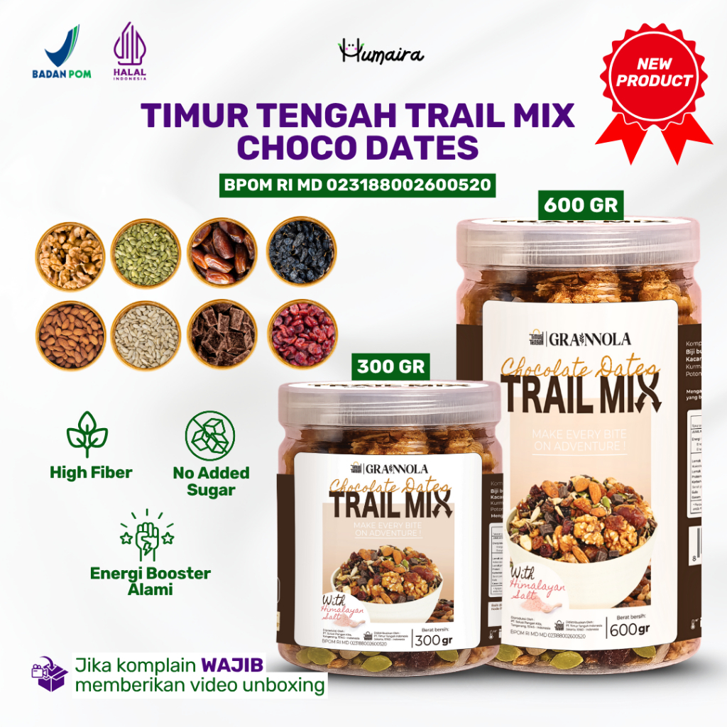 

Trail Mix Chocolate Dates Timur Tengah - Choco Mix Nuts Dried Fruit Cemilan Sehat