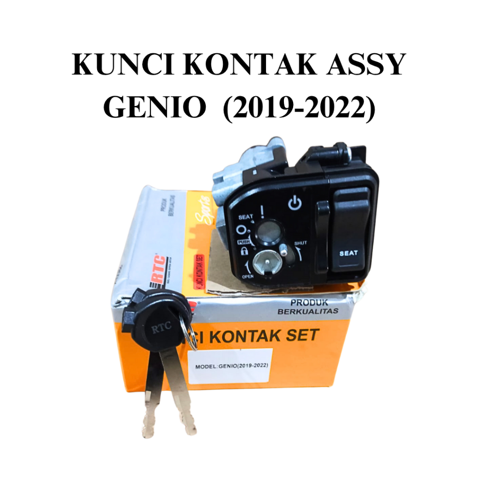 KUNCI KONTAK SET/ KEY SET MOTOR GENIO  (2019-2022) RTC