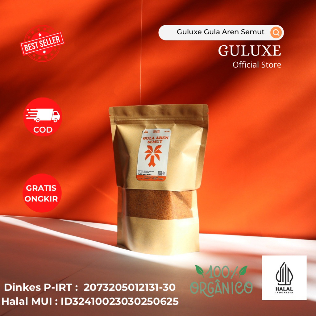 

Guluxe Gula Aren Semut Bubuk Organik 500 gr Premium Pure